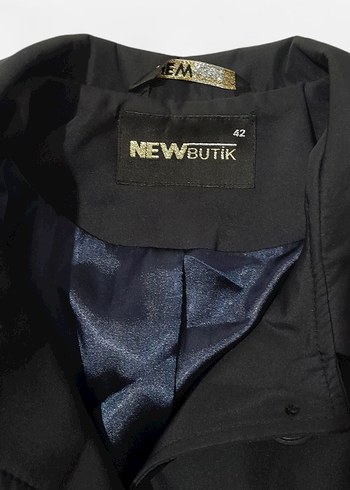 Siyah Mevsimlik Trençkot - Görsel 2