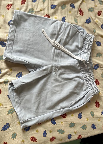 Gri Pamuklu Erkek Şort, Rahat Kesim - Görsel 2