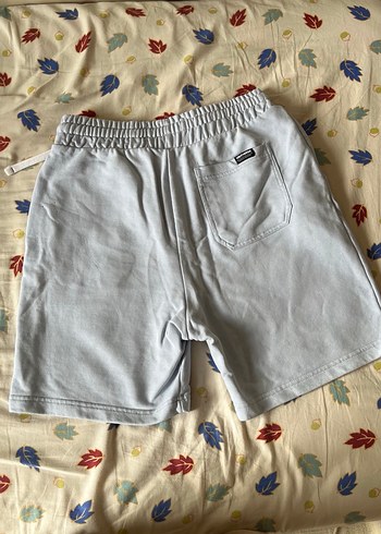 Gri Pamuklu Erkek Şort, Rahat Kesim - Görsel 3