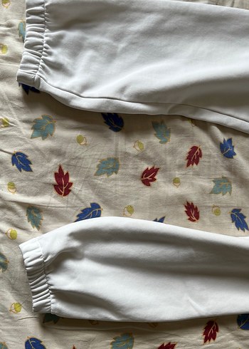 Erkek Beyaz Pamuklu Salaş Eşofman Altı Zara - Görsel 4