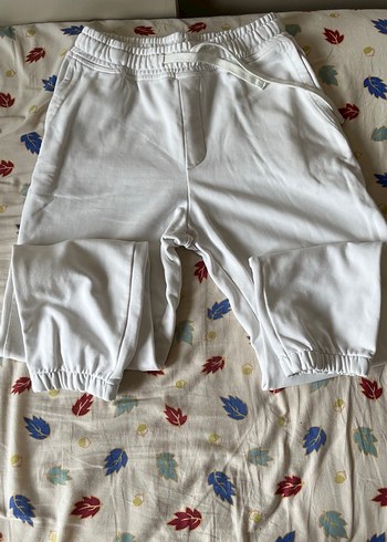 Erkek Beyaz Pamuklu Salaş Eşofman Altı Zara - Görsel 2