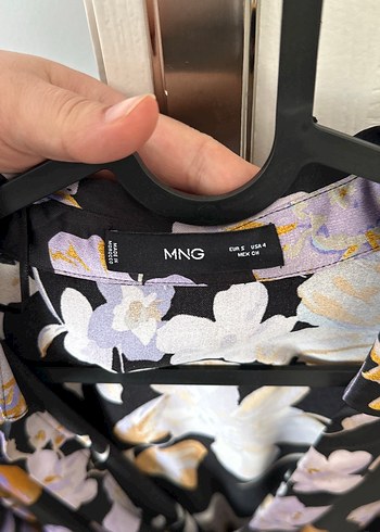 Çiçek Desenli Saten Mini Elbise - Görsel 4