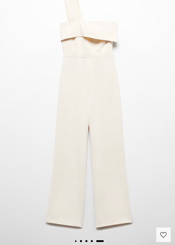 Fırfırlı asimetrik  Kadın Tulum - Görsel 3