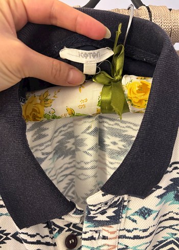 Erkek Bohem Kısa Kollu Polo Tişört - Görsel 2