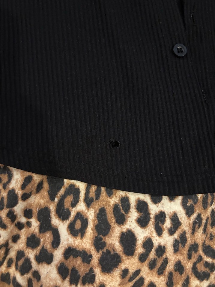 Siyah Düğmeli Kısa Kollu Erkek Gömlek - Görsel 2