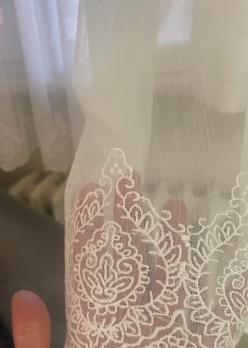 Beyaz Düz Tül Perde - Görsel 4