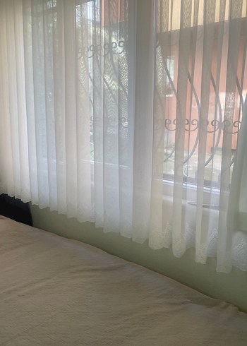 Beyaz Düz Tül Perde - Görsel 9