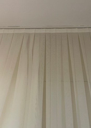 Beyaz Düz Tül Perde - Görsel 6