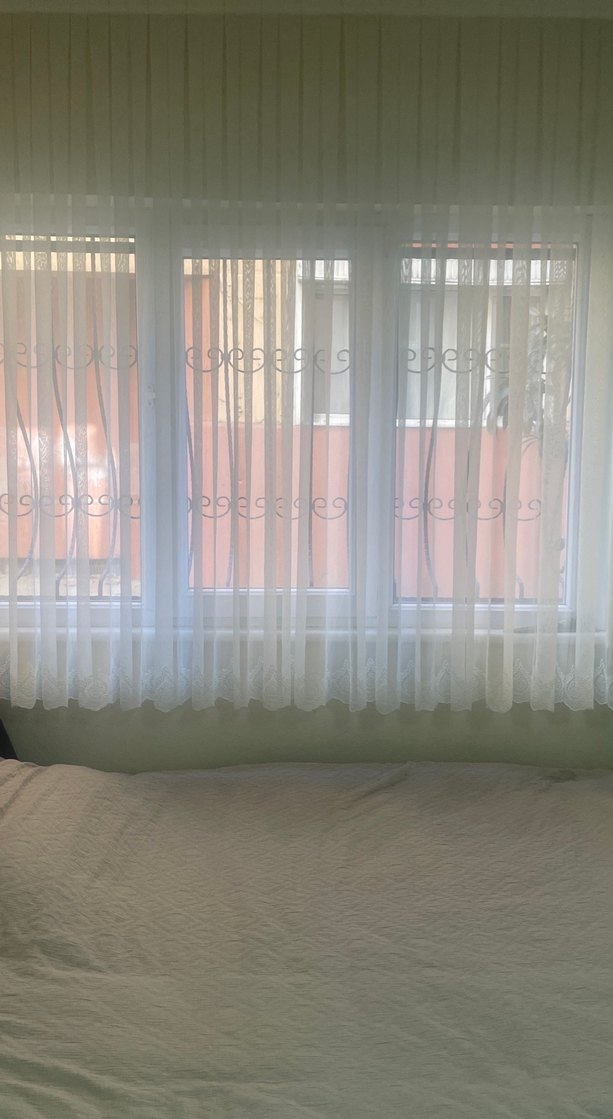 Beyaz Düz Tül Perde - Görsel 2