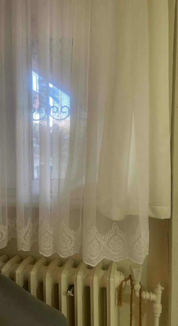 Beyaz Düz Tül Perde - Görsel 3