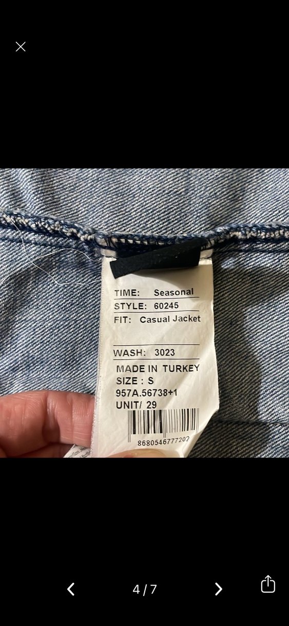 Düğmeli Denim Ceket - Görsel 4