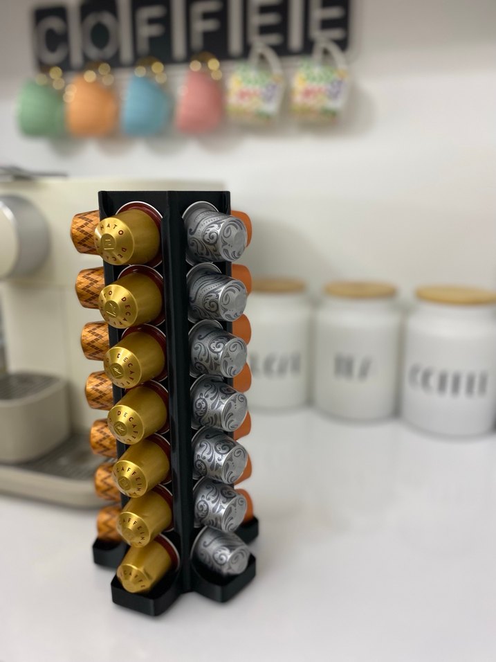 Siyah Kapsül Kahve Makinesi Standı - Görsel 2