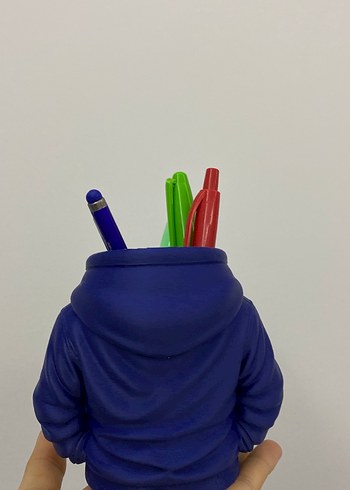 Renkli Kalemlik, Mavi Kapüşonlu Tasarım - Görsel 2