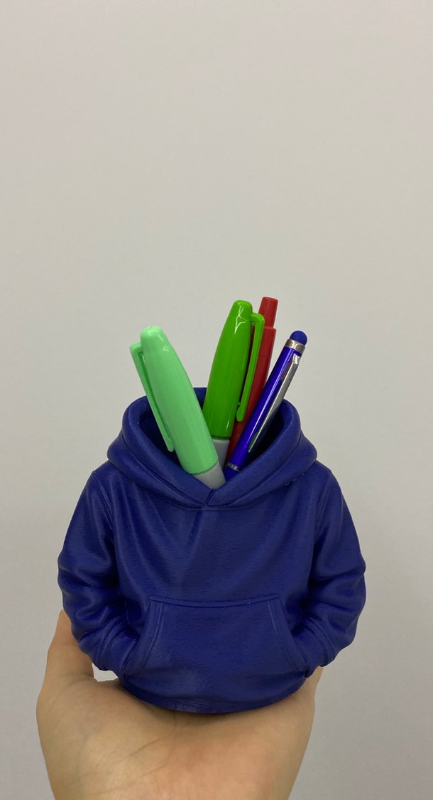 Renkli Kalemlik, Mavi Kapüşonlu Tasarım - Görsel 4