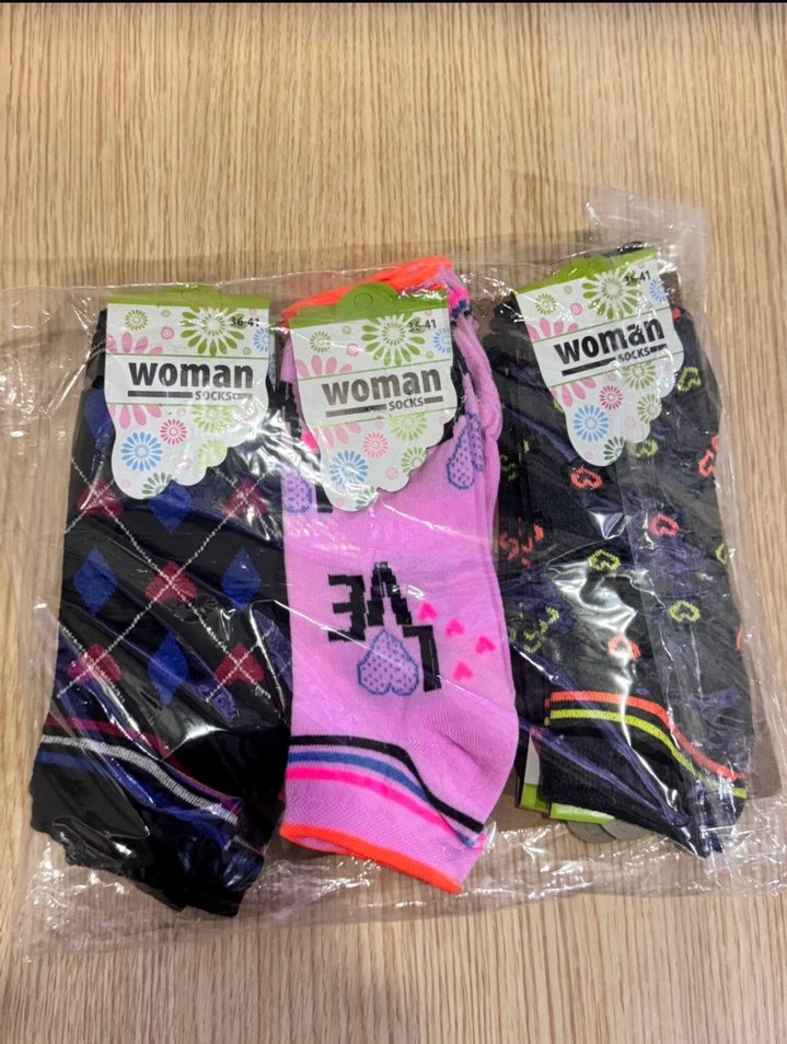 12 çift kadın çorap - Görsel 2