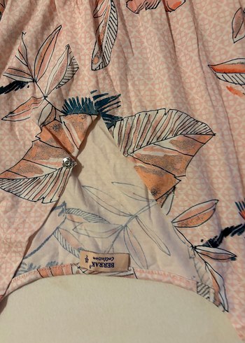 Çiçek Desenli Hamile Tunik, Uzun, Askısız - Görsel 2