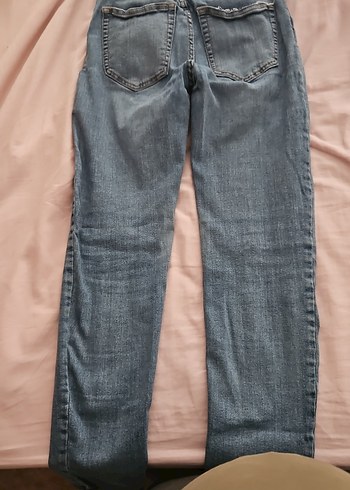 Kadın Gri Denim Midi Jean Pantolon - Görsel 4