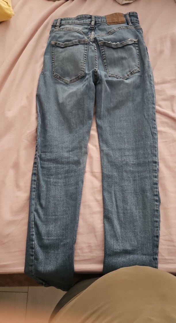 Kadın Gri Denim Midi Jean Pantolon - Görsel 4