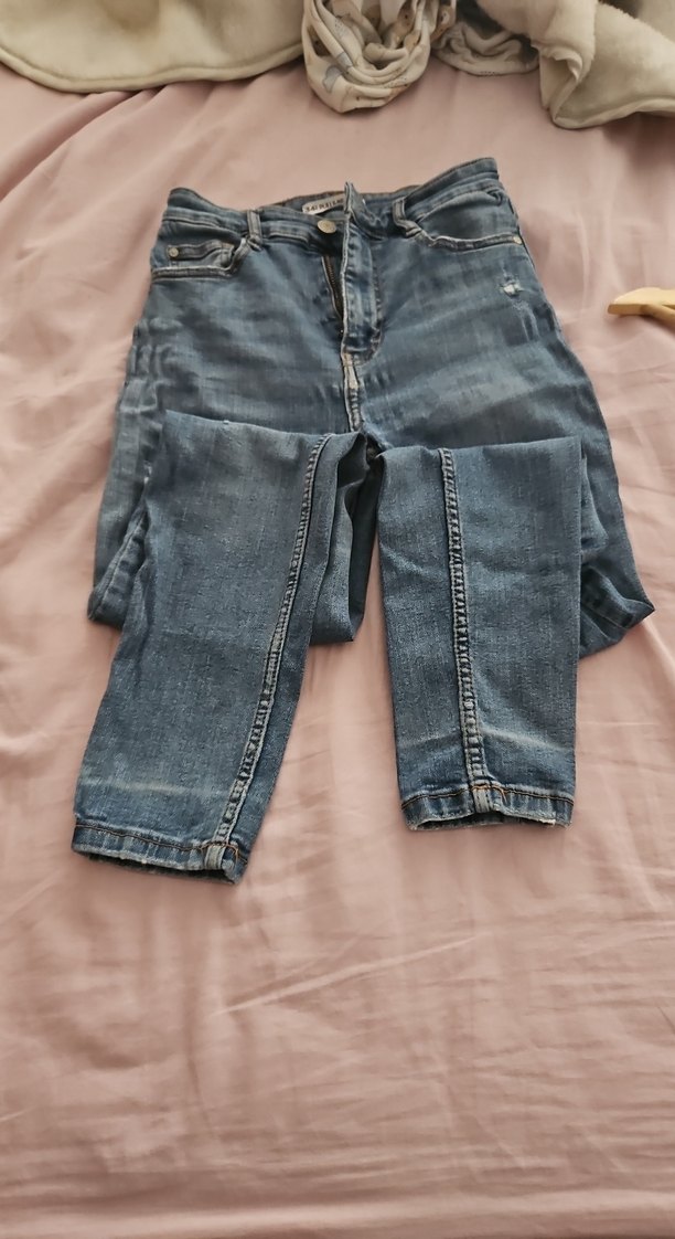 Kadın Gri Denim Midi Jean Pantolon - Görsel 2