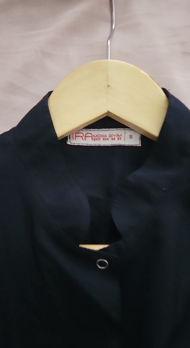 Çıtçıtlı Lacivert Kadın Uzun Pamuklu Forma - Görsel 3