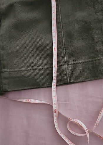 Kadın Haki Mini Etek Fermuarlı - Görsel 3