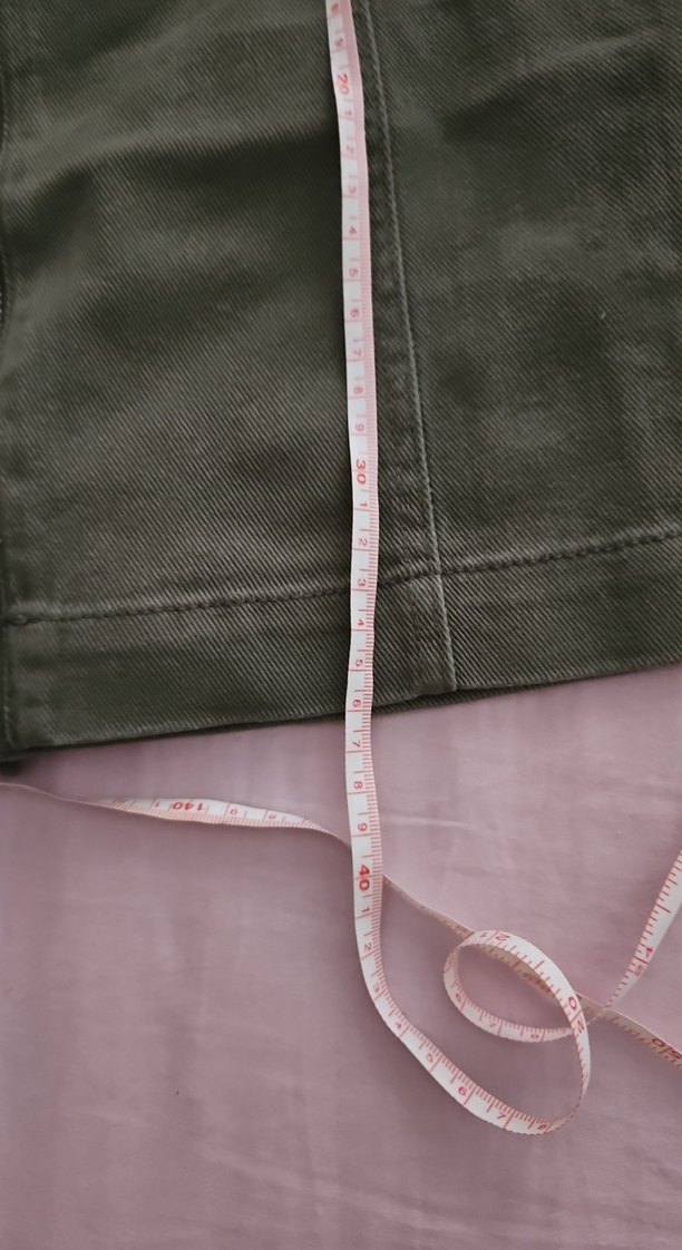 Kadın Haki Mini Etek Fermuarlı - Görsel 3