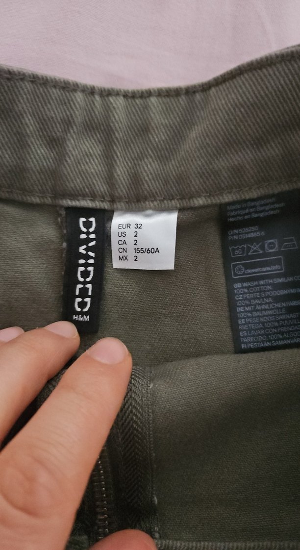 Kadın Haki Mini Etek Fermuarlı - Görsel 4