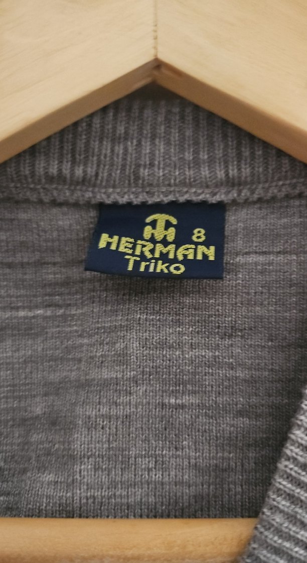 Gri V Yaka Kadın Örgü Süveter - Görsel 5