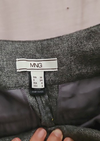 Gri Kemerli Kadın Bermuda Şort - Görsel 3