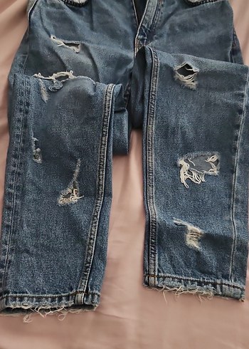 Gevşek Kesim Kadın Kot Pantolon - Görsel 2