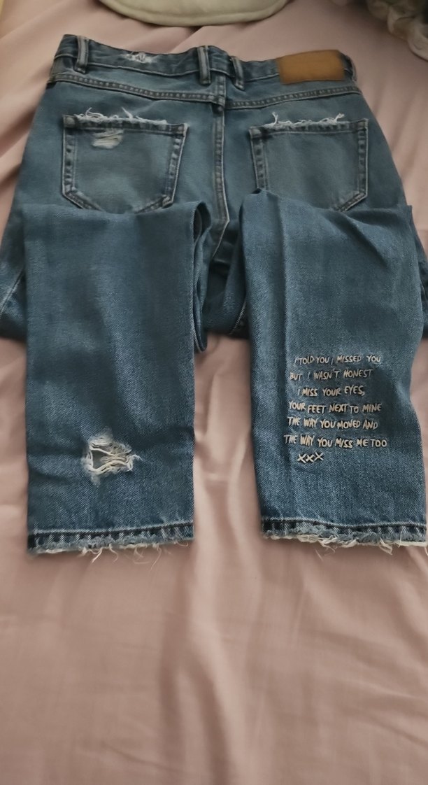 Gevşek Kesim Kadın Kot Pantolon - Görsel 5