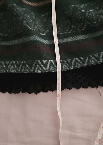 Nakışlı Siyah Bohem Mini Etek - Görsel 3