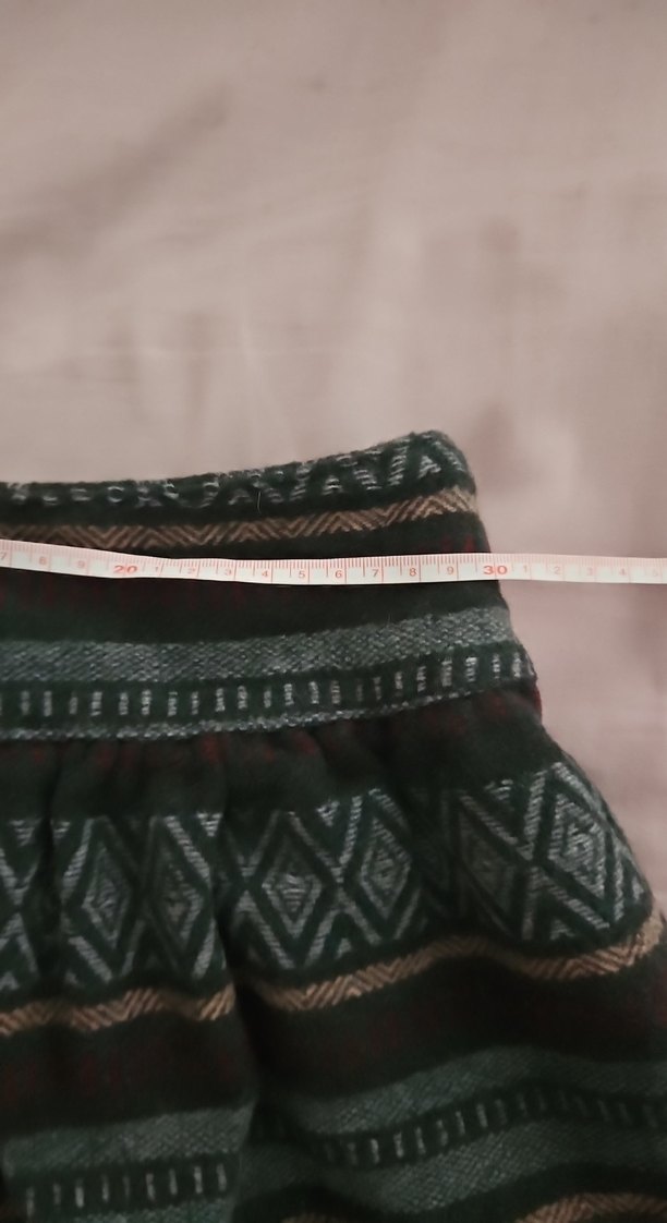 Nakışlı Siyah Bohem Mini Etek - Görsel 2