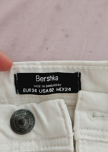 Beyaz Kadin denim Pantolon - Görsel 3