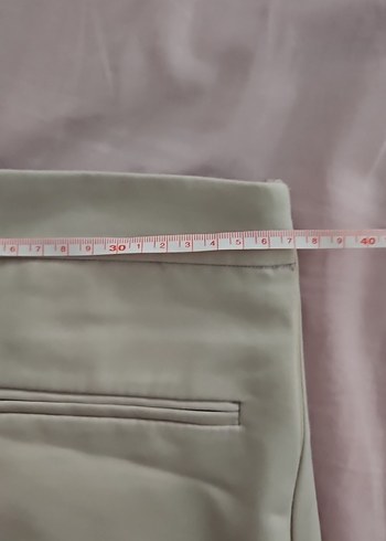 Kadın Bej Mini Etek Fermuarlı - Görsel 4