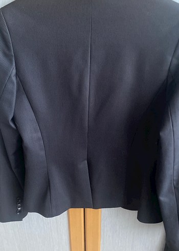 Kadın Lacivert Modern Klasik Blazer Ceket pantolon takım - Görsel 6