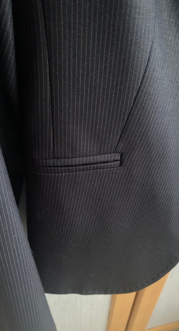 Kadın Lacivert Modern Klasik Blazer Ceket pantolon takım - Görsel 5