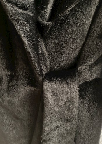 Siyah tavşan tüyü kaban - Görsel 2