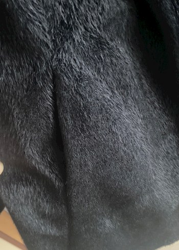 Siyah tavşan tüyü kaban - Görsel 6