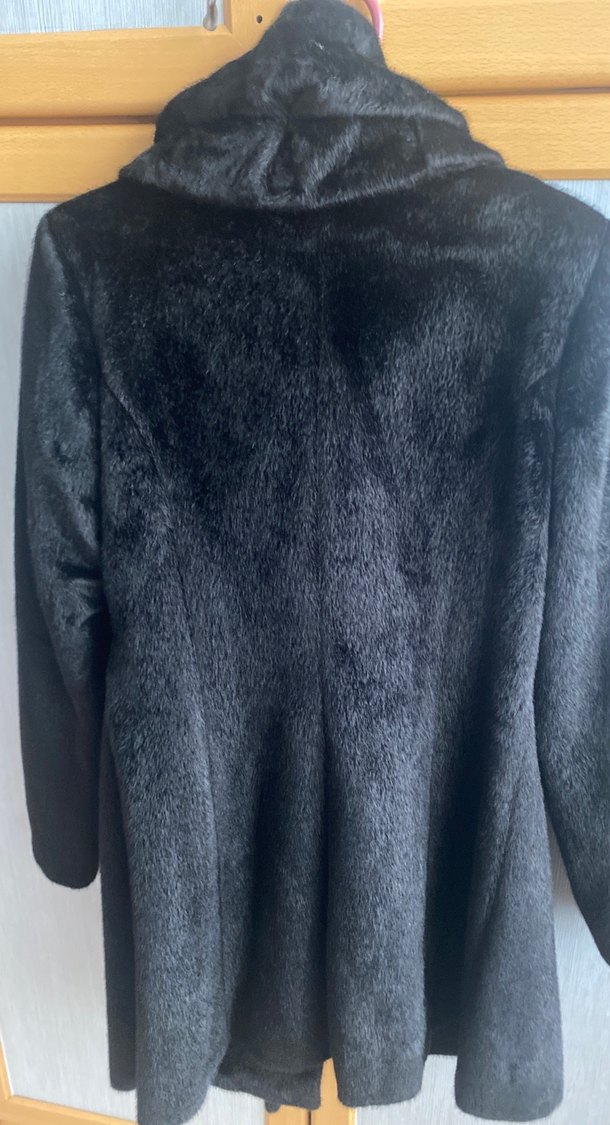 Siyah tavşan tüyü kaban - Görsel 5