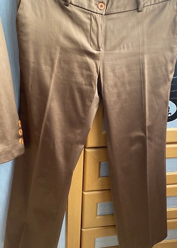 Balrengi saten pantolon ceket takım - Görsel 2