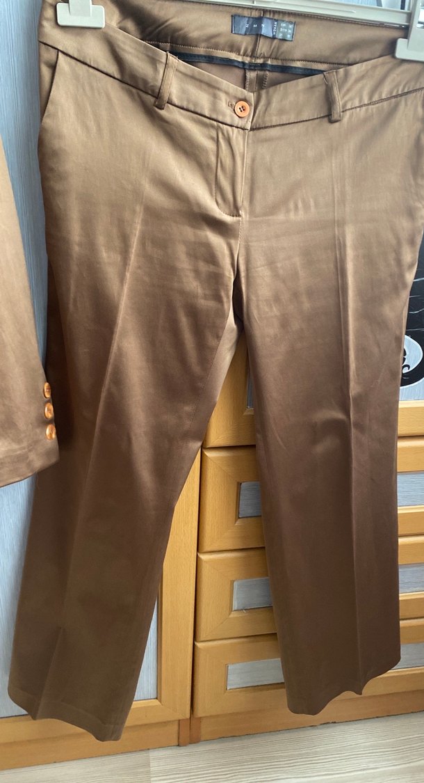 Balrengi saten pantolon ceket takım - Görsel 2