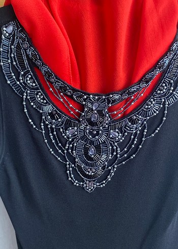 Merserıze abıye sıfır kol bluz - Görsel 2