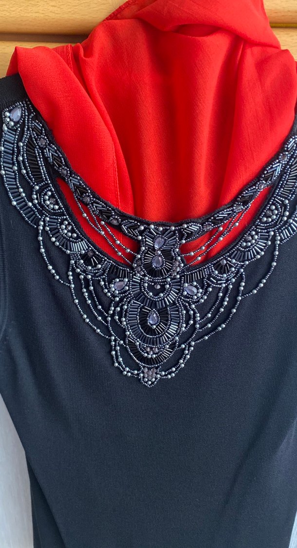 Merserıze abıye sıfır kol bluz - Görsel 2