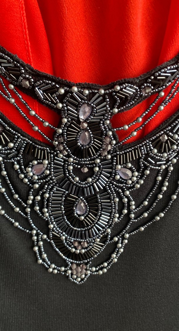 Merserıze abıye sıfır kol bluz - Görsel 3