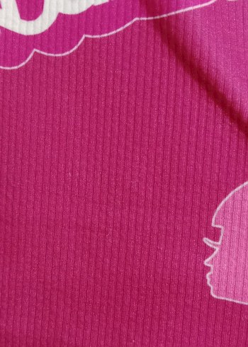 Barbie Baskılı Pembe Kız Tayt - Görsel 3