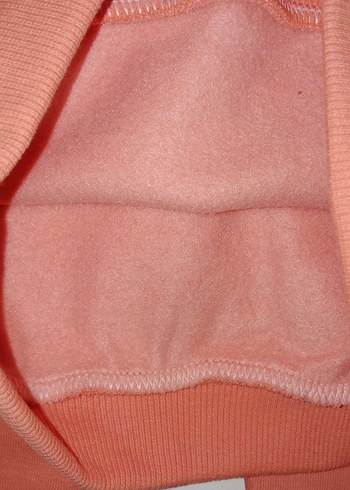 Pembe Baskılı Kız Sweatshirt ve Eşofman Takımı - Görsel 4