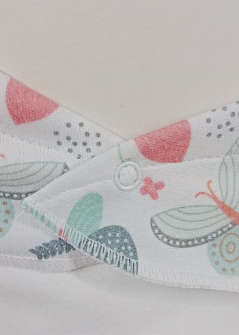 Bebek Desenli Pastel Renkli Fular Önlük - Görsel 2