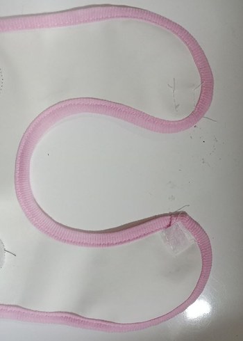 Renkli Nakışlı Bebek Önlüğü - Pembe - Görsel 3