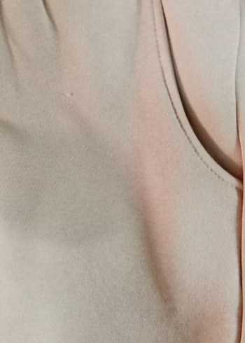 Bej Kız Çocuk Oversize Sweatshirt ve Eşofman - Görsel 3